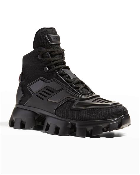 prada cloudbust thunder high-top sneakers|Prada thunder sneakers.